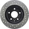 Centric Parts Sport Cross Drilled Brake Rotor, 128.45085L 128.45085L - alternate 3